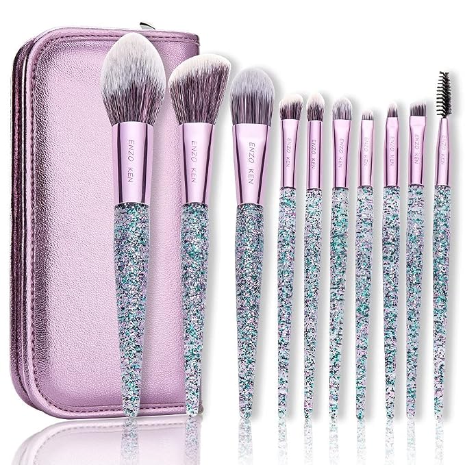 Violet Glittery 10pcs