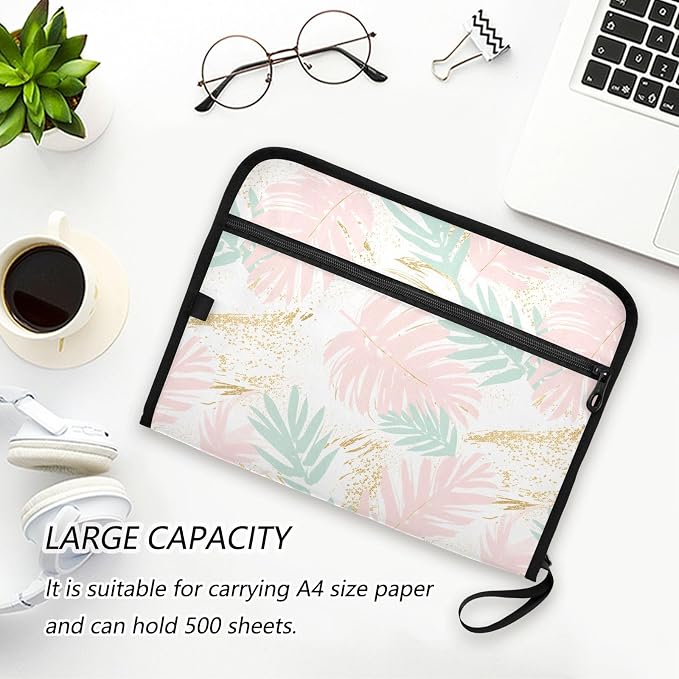 Tropical Floral Pastel Pink Mint Gold