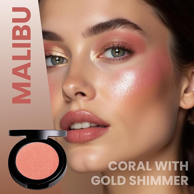 MALIBU (coral with gold shimmer)