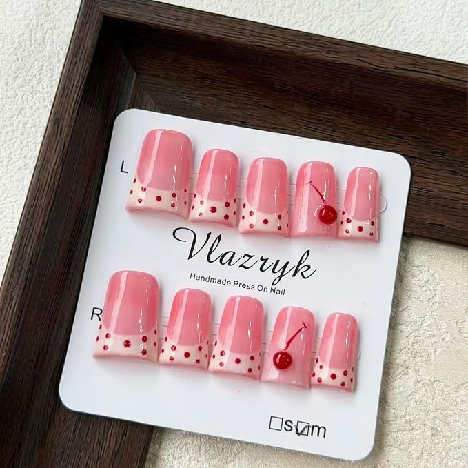 Pink polka dots