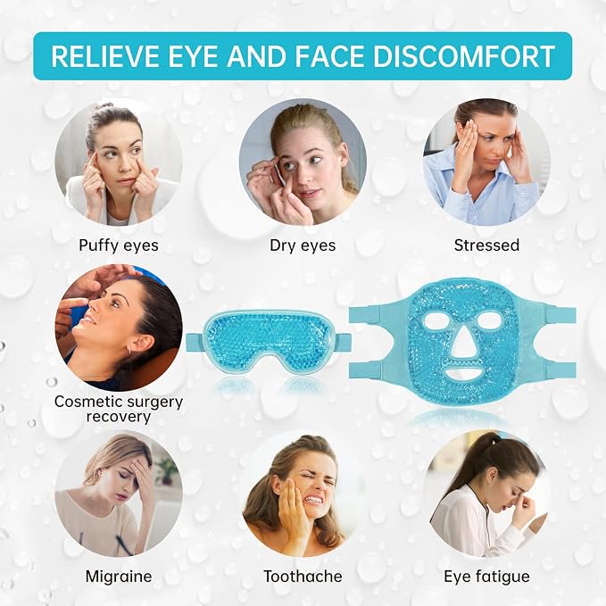 Blue(1* Eye Mask+1*face Mask )