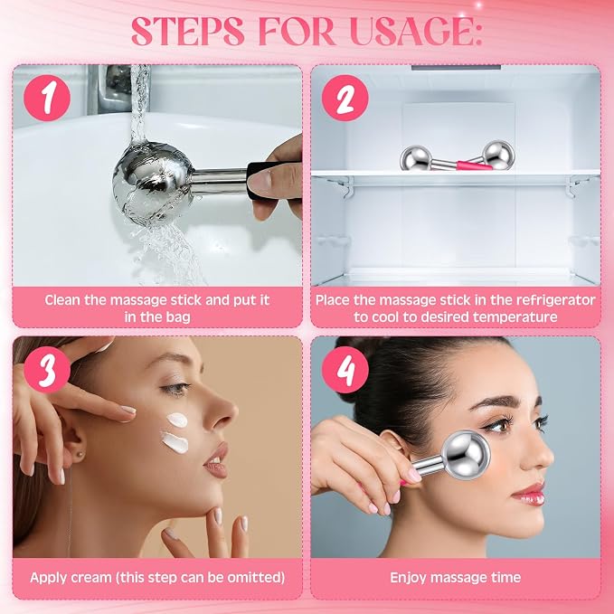Silver (Pink Handle)