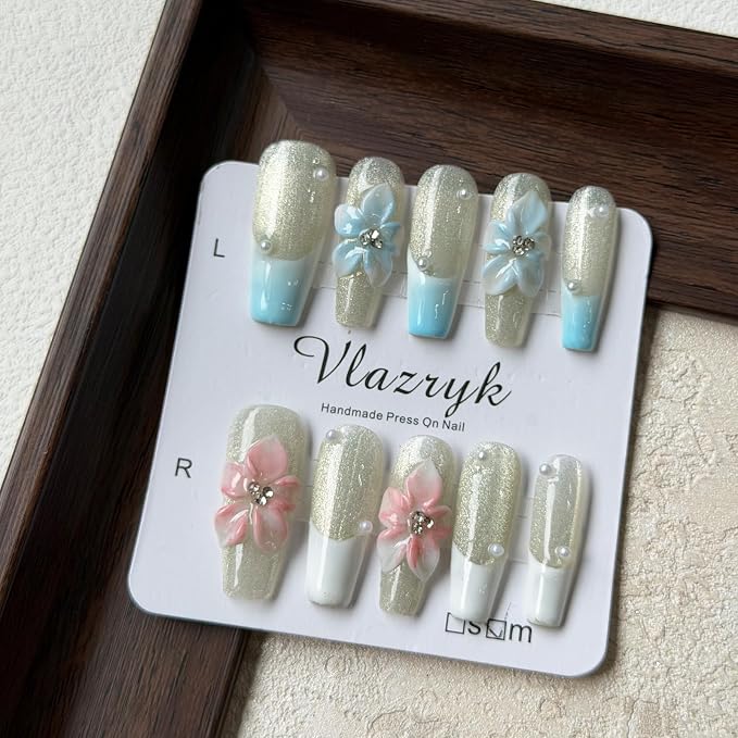 French Tip Blue