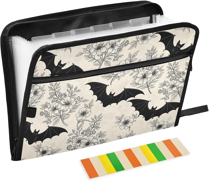Gothic Goth Bat Floral