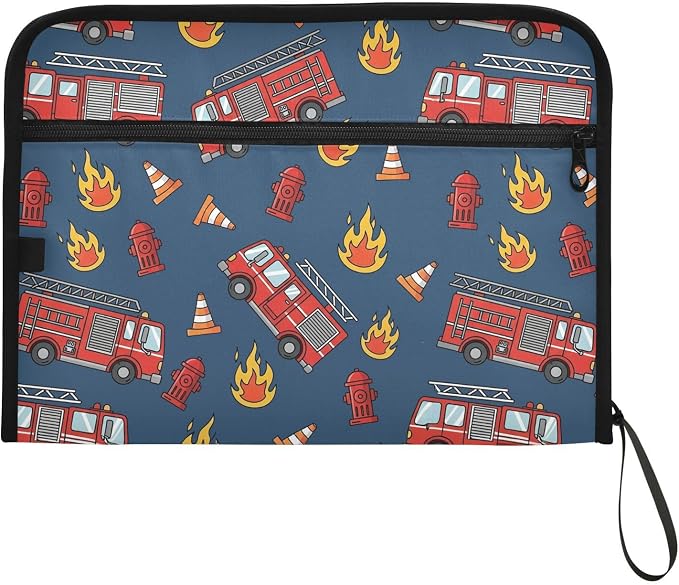 Fire Trucks on Dark Blue