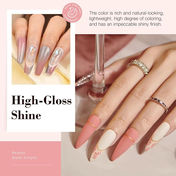 Auburn Glitter Nude Pink Brown