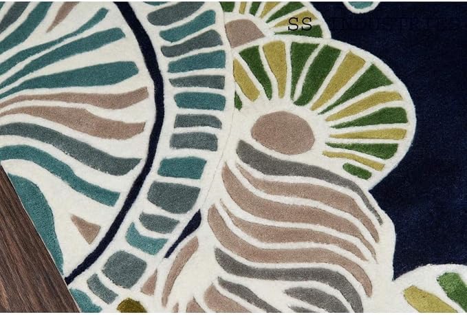 Navy Blue Botanical Bloom