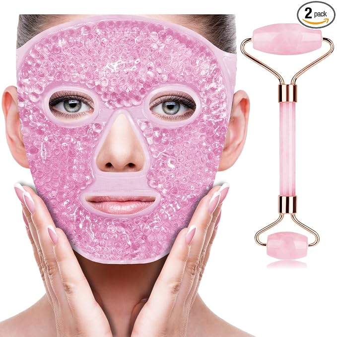 Pink(face Mask+jade Roller)