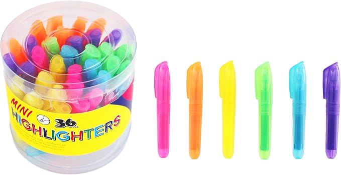 Mini Highlighters 36pcs