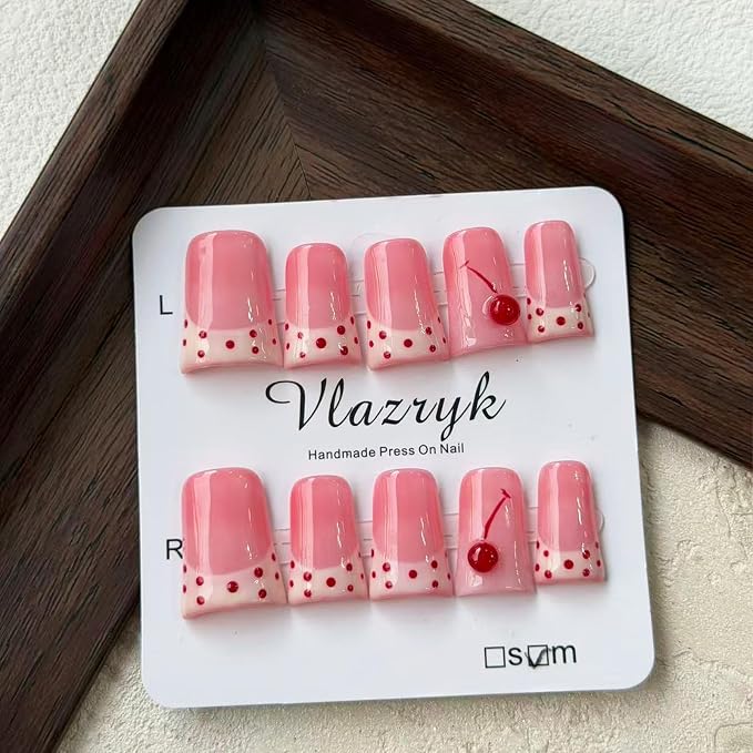 Pink polka dots