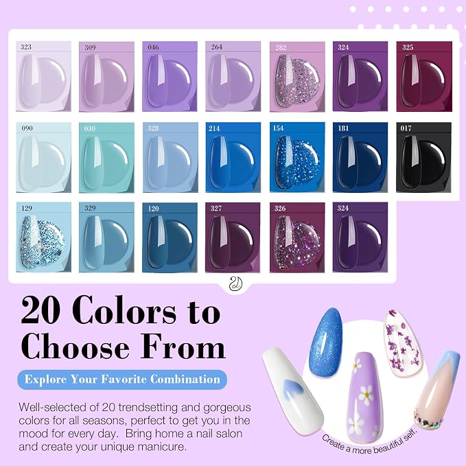 Baby Blue Violet Purple