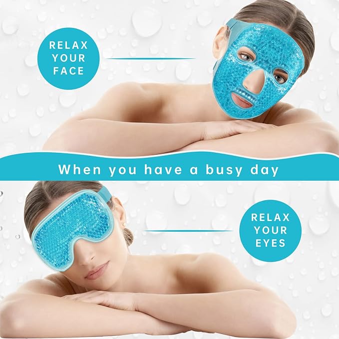 Blue(1* Eye Mask+1*face Mask )