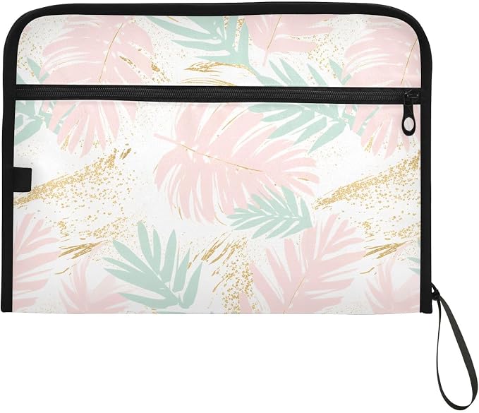 Tropical Floral Pastel Pink Mint Gold