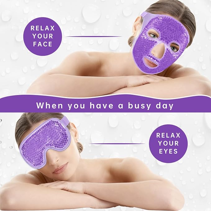 Purple(1* Eye Mask+1*face Mask )