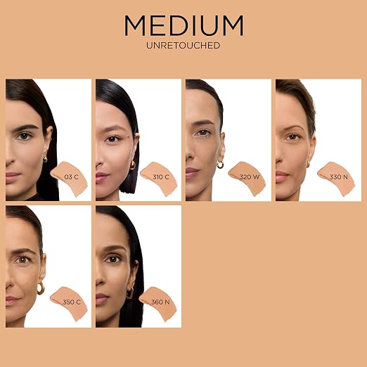 350 Bisque C: medium skin with cool/rosy undertones