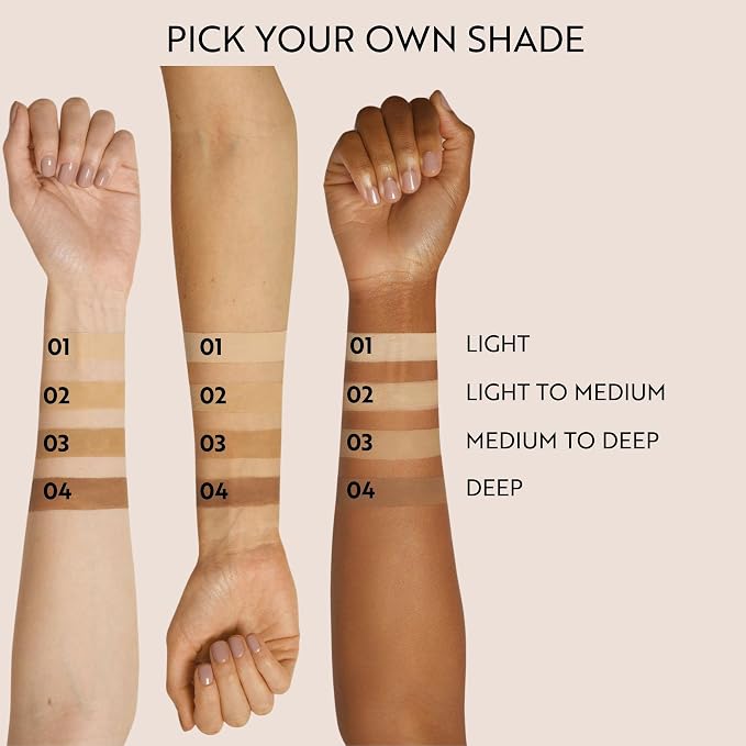 Medium to deep skin tones
