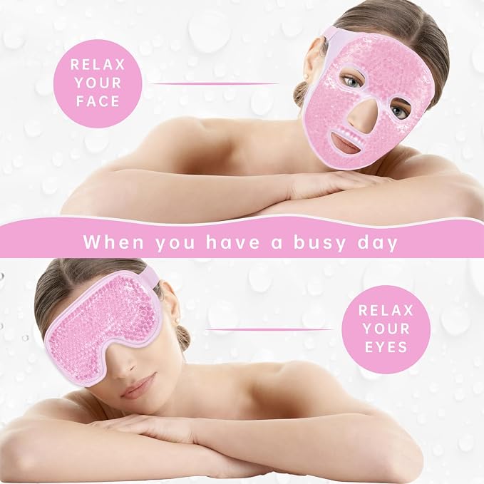 Pink-(1*eye Mask+1*face Mask)
