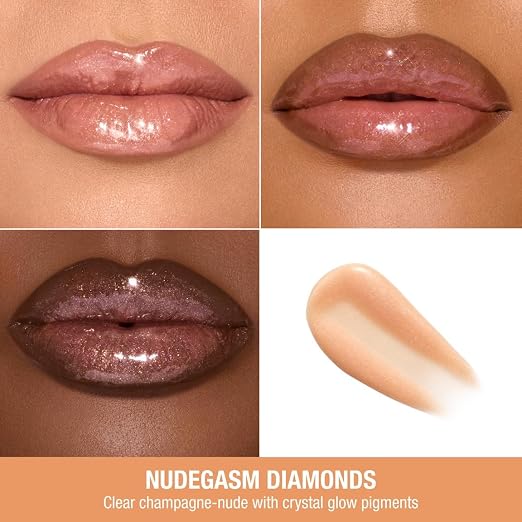 Nudegasm Diamonds - sheer, champagne nude