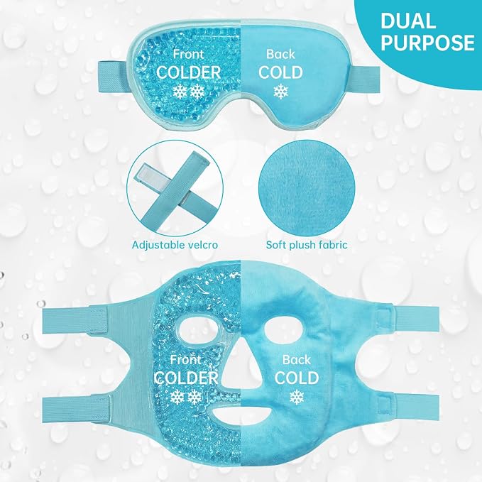 Blue(1* Eye Mask+1*face Mask )