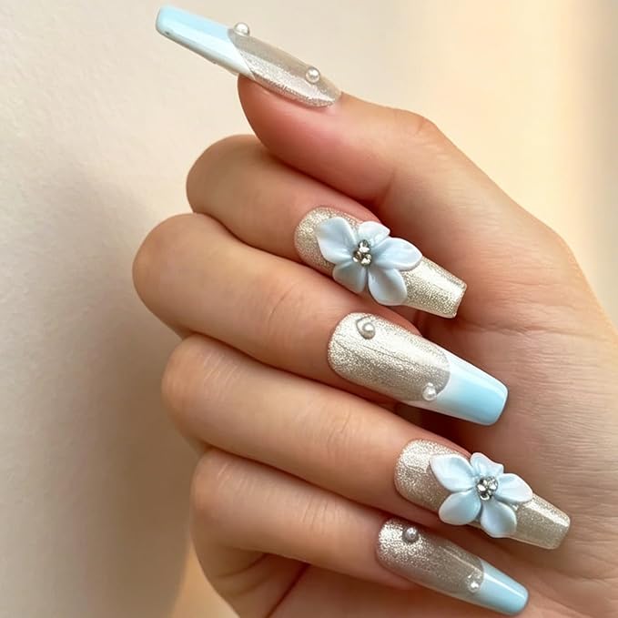 French Tip Blue
