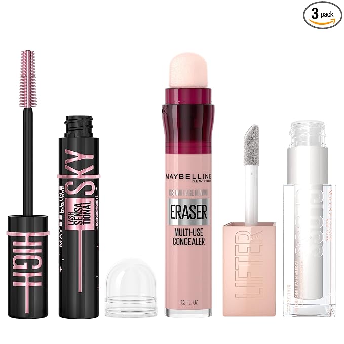 Mascara, Concealer, Lip Gloss Bundle