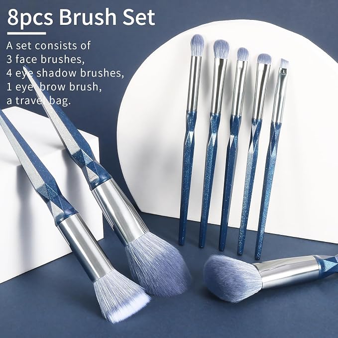 Diamond-Blue 8pcs