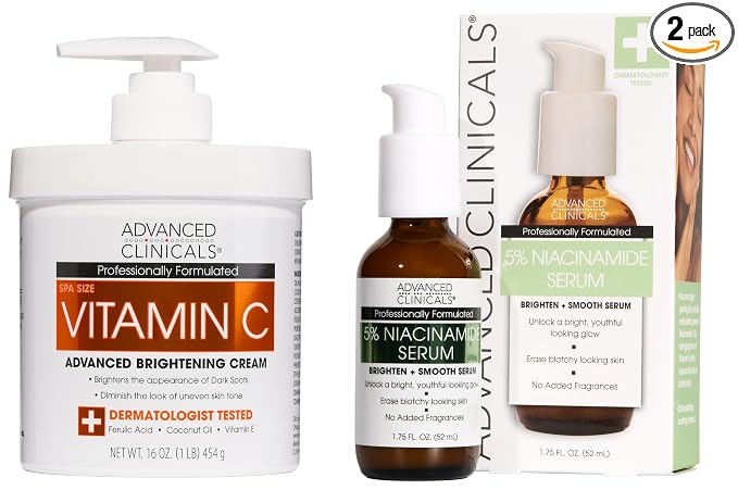 Vitamin C Cream + 5% Niacinimide Serum Set