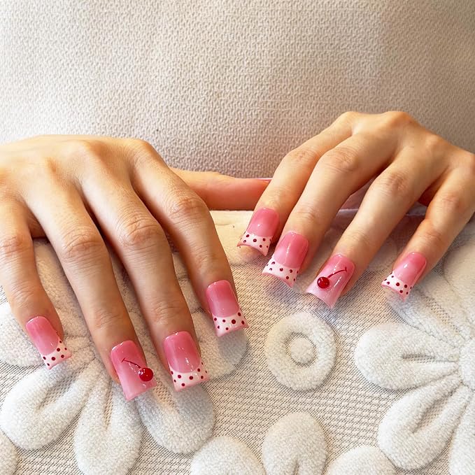 Pink polka dots