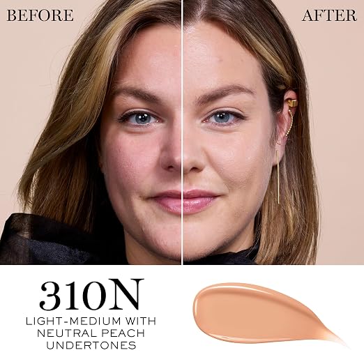 310N: light-medium with neutral peach undertones