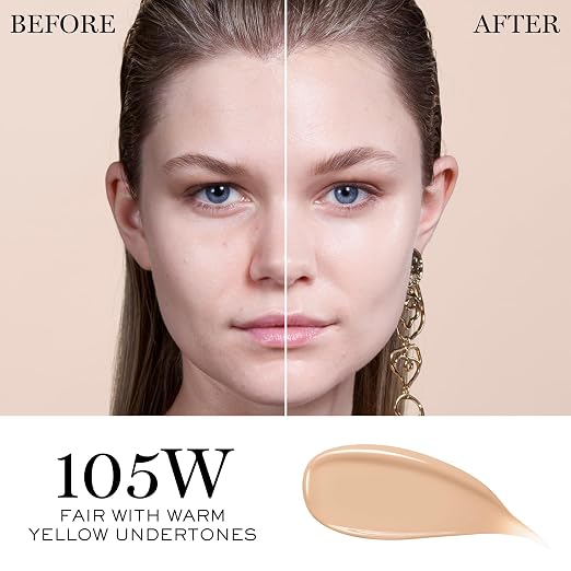 105W: fair with warm yellow undertones