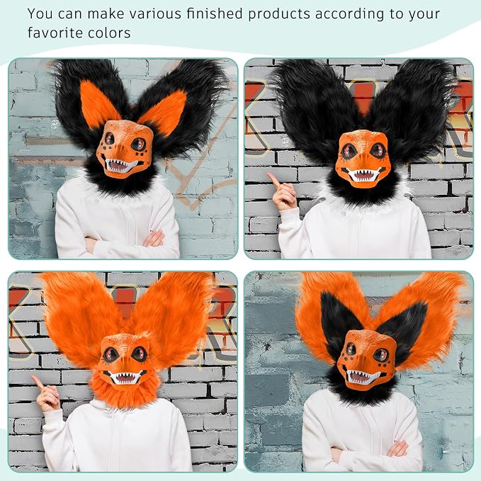 Orange, Black, White