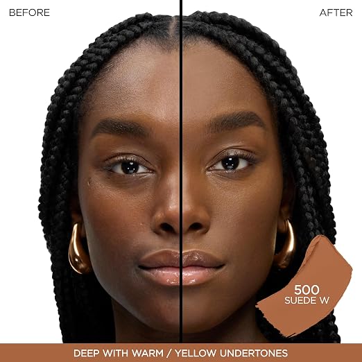 500 Suede W: deep skin with warm/yellow undertones