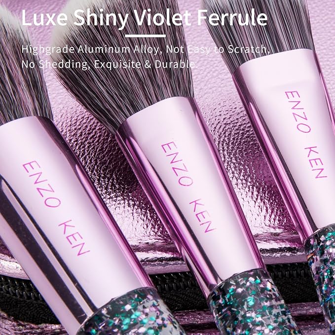 Violet Glittery 10pcs