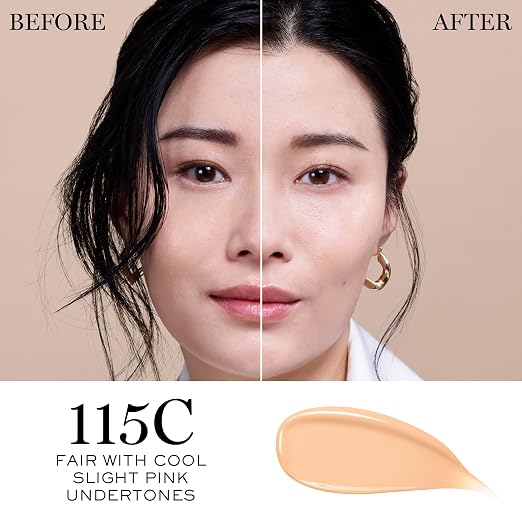 115C: fair with cool slight pink undertones