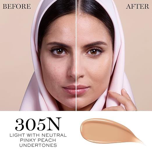 305N: light with neutral pinky peach undertones