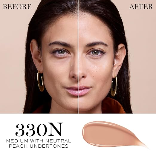 330N: medium with neutral peach undertones