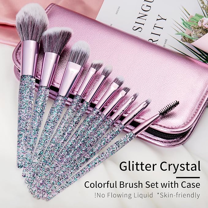 Violet Glittery 10pcs