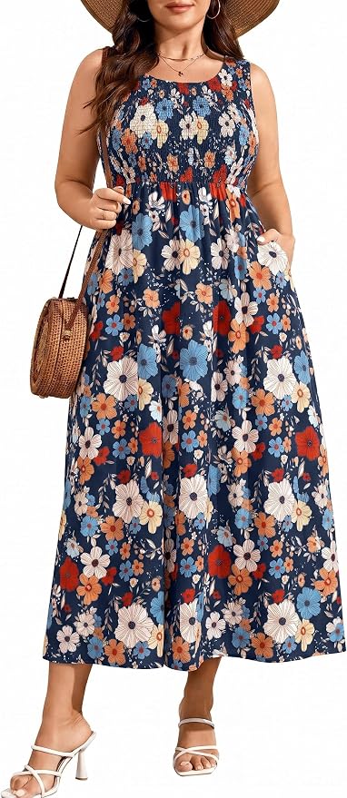 Navy Blue Floral