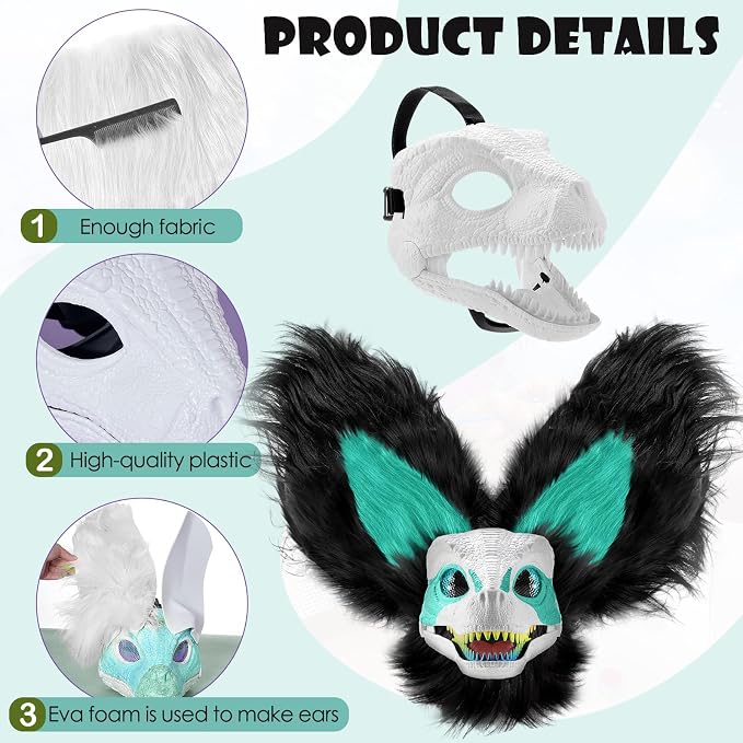 Teal, White, Black