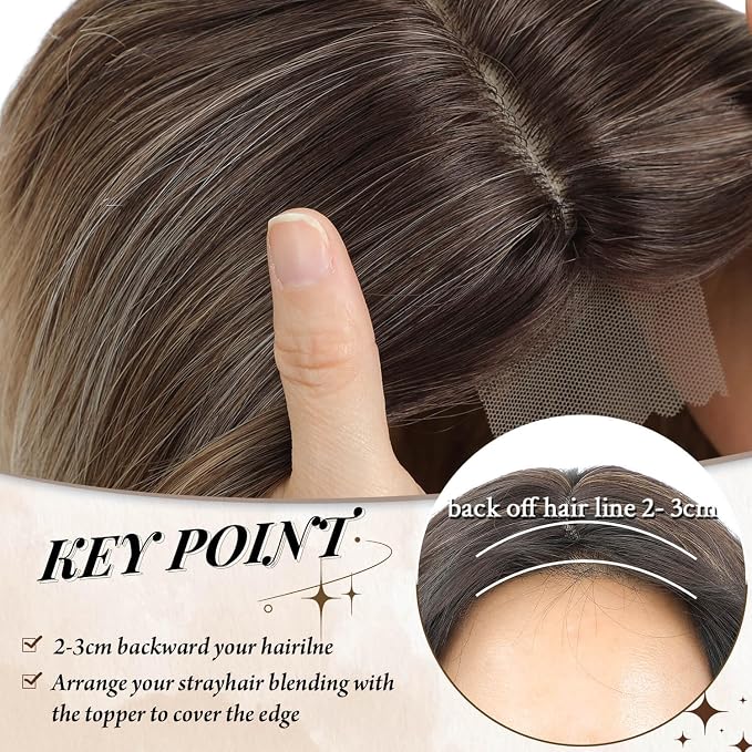 Light Brown with Blonde Highlights