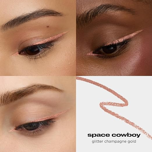 15 Space Cowboy (light peach shimmer + silver glitter)