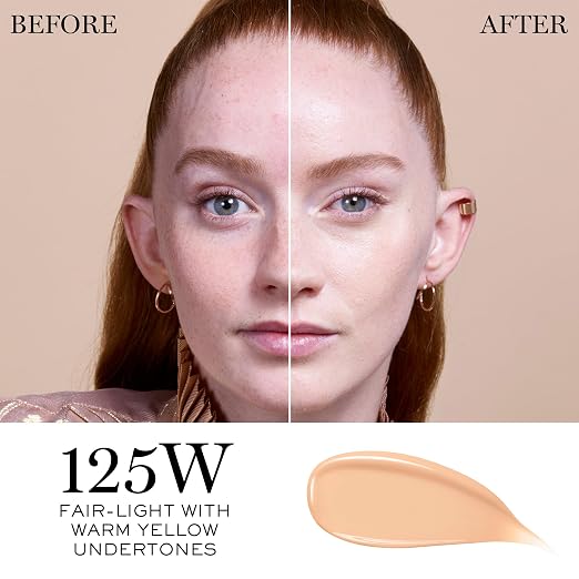 125W: fair-light with warm yellow undertones