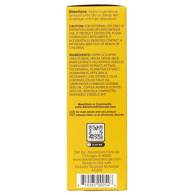 Retinol Firming Body Oil (Fragrance-Free)