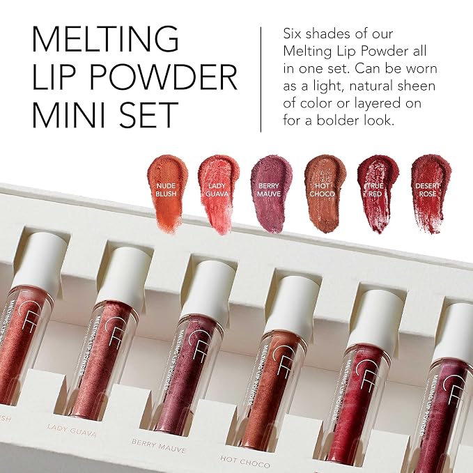 01 - Nude Blush, Lady Guava, Berry Mauve, Hot Choco, True Red, Desert Rose