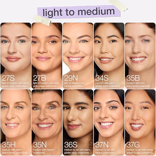 29N light-medium neutral (light to medium skin with a balance of warm & cool undertones)