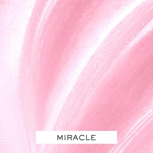 04 Miracle: sheer bubble pink with pink and silver sparkle