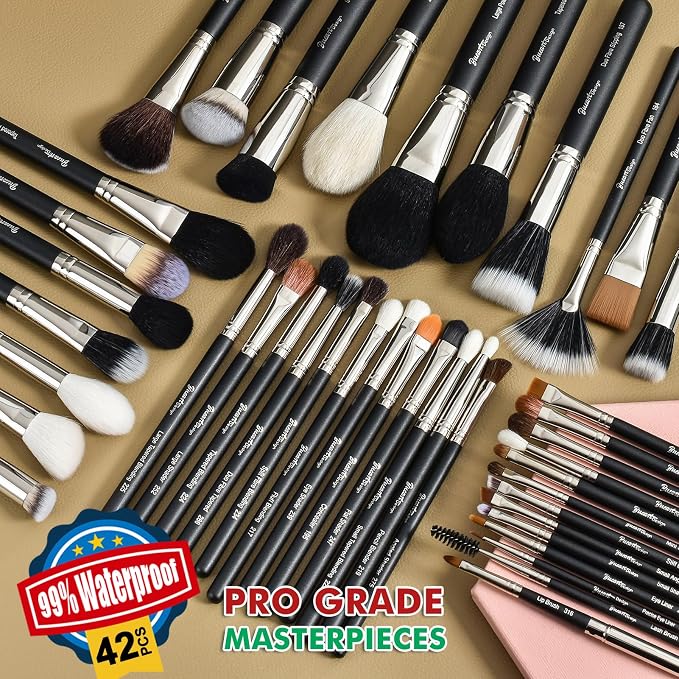 42Pcs Matte Pearl Black