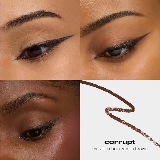 Corrupt (dark metallic reddish brown shimmer with silver micro-sparkle)