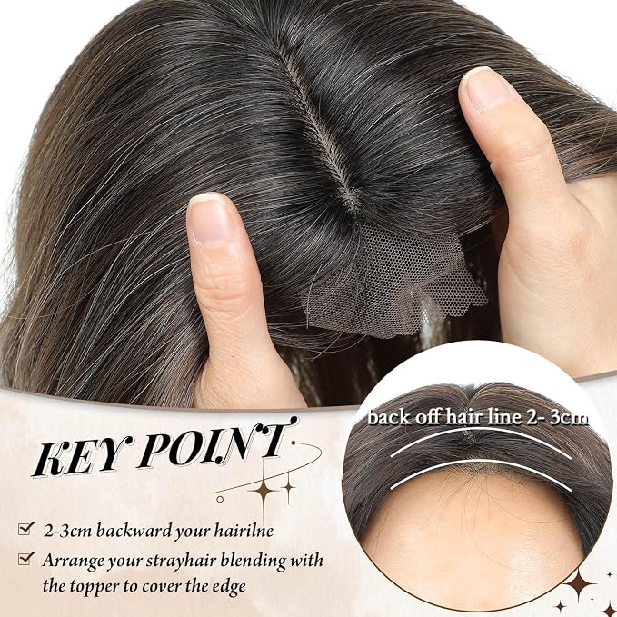 Mocha Brown with Ash Blonde Highlights