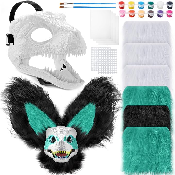 Teal, White, Black